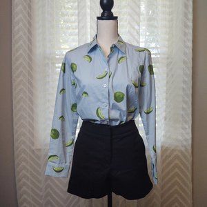 eShakti Lime Print Shirt
